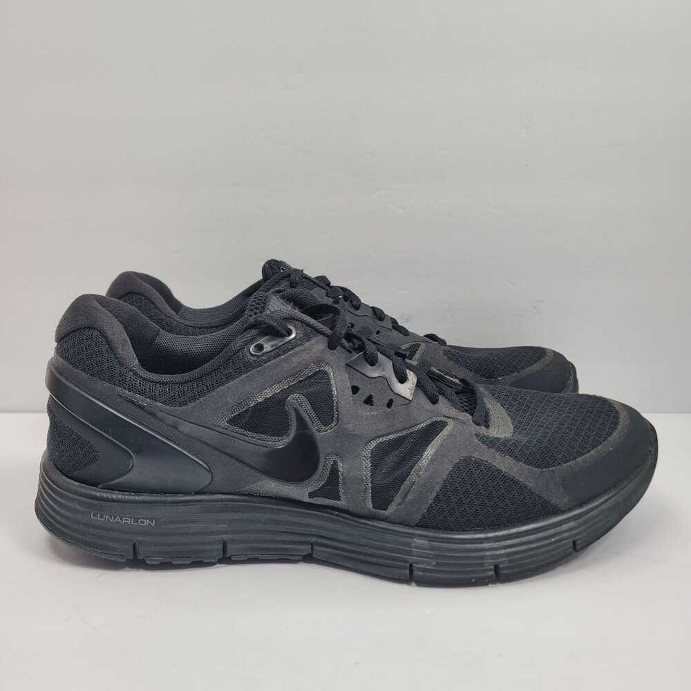 Nike LunarGlide + 3 2011 Men's Black Running Sneakers 454164-007 US Size 9.5